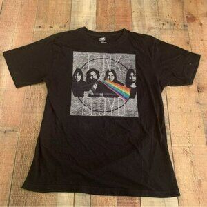 Pink Floyd Womens Graphic Tee Black Short Sleeve 100% Cotton Rock Band T-Shirt